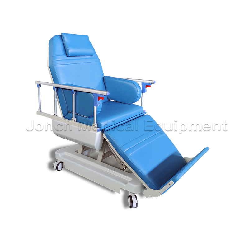 DC188008 fauteuil d'hémodialyse électrique inclinable et réglable à trois fonctions pour patient, prélèvement de sang, donneur, dialyse, avec CPR